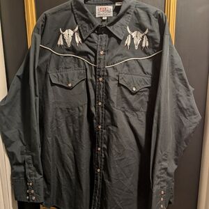 ELY Diamond Black Shirt with White and Red Logo Patch